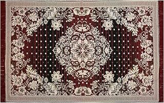 Flower Design Traditional Multi Cotton Carpet 5x7 feet for Living Room Bedroom Home Decor Carpets