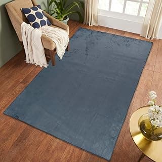 RD TREND Carpets for Living Room 5X7 Feet Anti Skid Carpet for Room/Hall/Bedroom/Office/Floor Carpet&Rugs Machine-Washable (Grey)