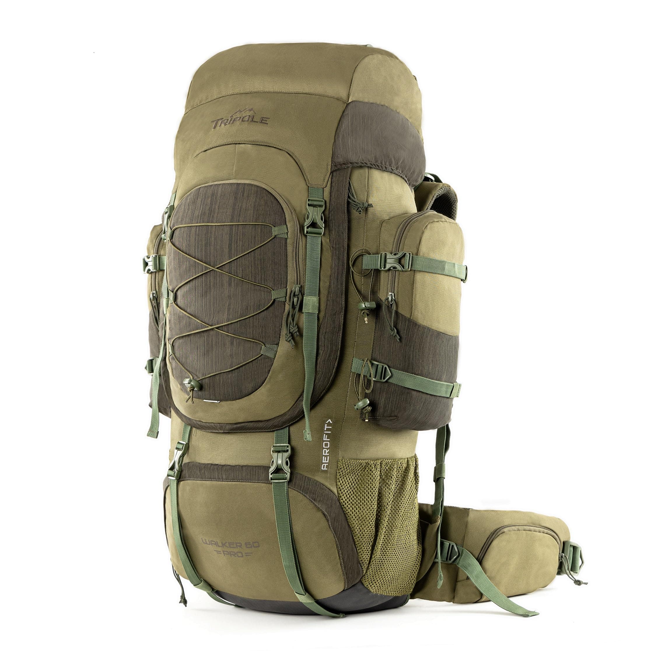 TRIPOLE Walker Pro Metal Frame Rucksack with Rain Cover for Trekking & Travel | Front Opening | Laptop Sleeve | Men & Women | 5 Year Warranty