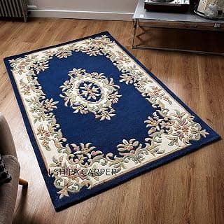 New USA Export Quality Handmade Tuffted Blended Pure Woollen Thick Persian CarpetCarpet for Living Room, Bedroom & Hall with 1 inch Thickness Size 10 x 12 feet (300X360 Cm) Multi