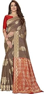 Glory Sarees Women’s Banarasi Silk Saree With Blouse Piece (Glory_Silk104)