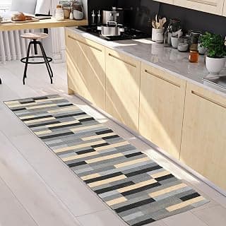 Saral Home Lucier Soft Cotton Durable & Washable Multipurpose Runner for Home/Kitchen/Living Area/Lobby/Office with Anti Skid Backing (Black, 50 Cm X 180 Cm)