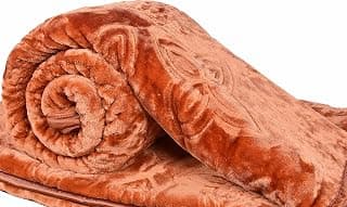 Goyal's Super Soft Mink Single Bed Blanket 500 Tc, 63 X 85 Size - Golden, Thermal
