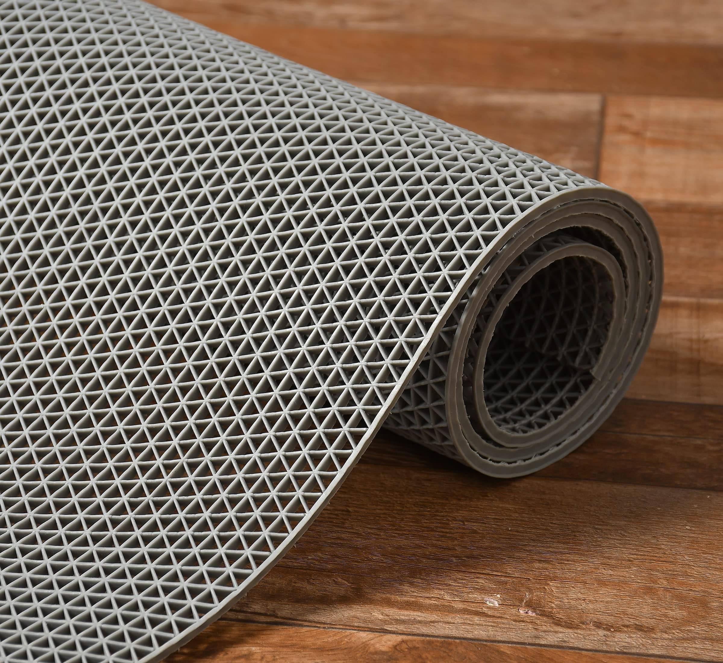 Prisha Cart Rubber Anti Skid & Multipurpose Bathroom Mat | Shower Mat | Carpet | Rugs | Rainmat | Swimming Pool Mat || (Grey, 2x4 Feet)