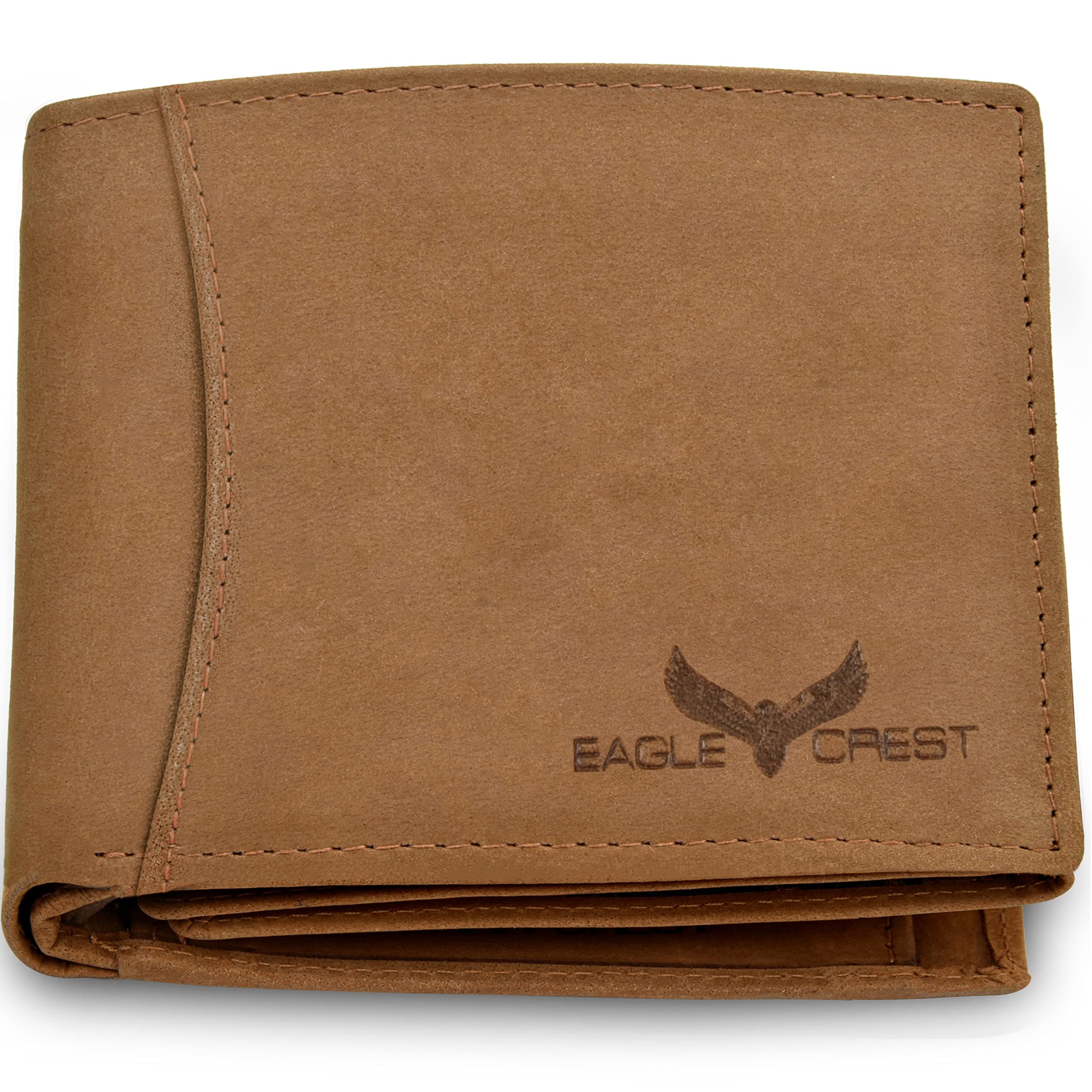 Eagle Crest Nova Cognac Hunter Leather Wallet for Men