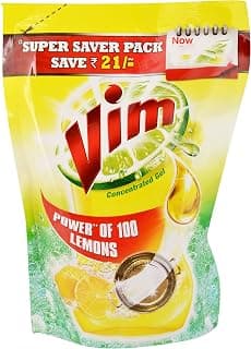 VIM Concentrated Gel - Lemon, 500ml Pouch