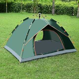 HACER Camping Spring 210D+170T Fabric Lightweight Backpacking Waterproof Windproof Portable Cabin for 2 to 3 Persons Suitable for Hiking
