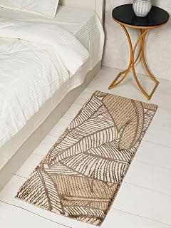 Saral Home Kera Modern Soft Pile Runner, Brown. 45x110 cm