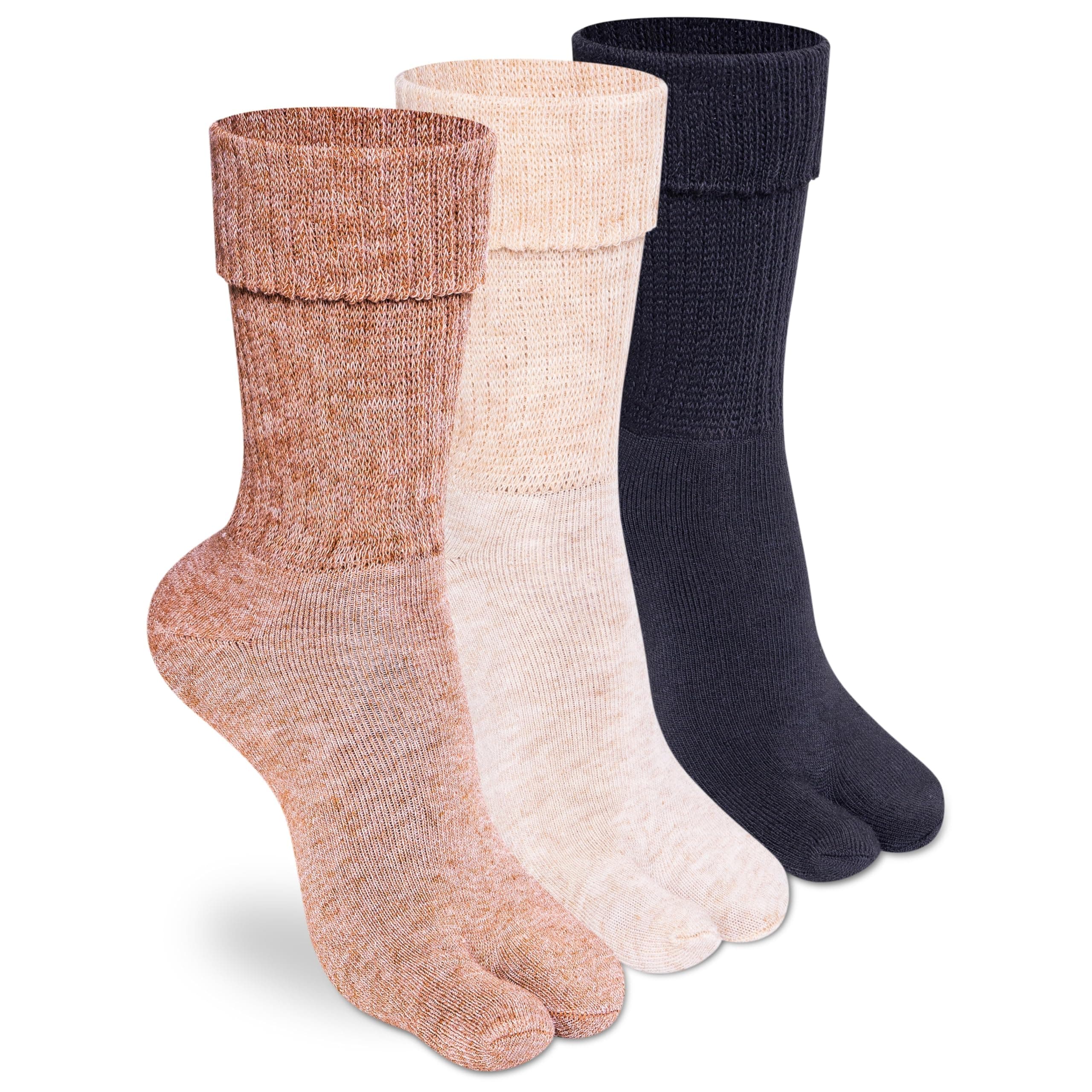 Supersox Winter Thermal Regular Length Thumb Socks for Women, Made with Thermal Control Technology & Extra Cushioning For a Warmth & Cozy Feel (Pack Of 3)