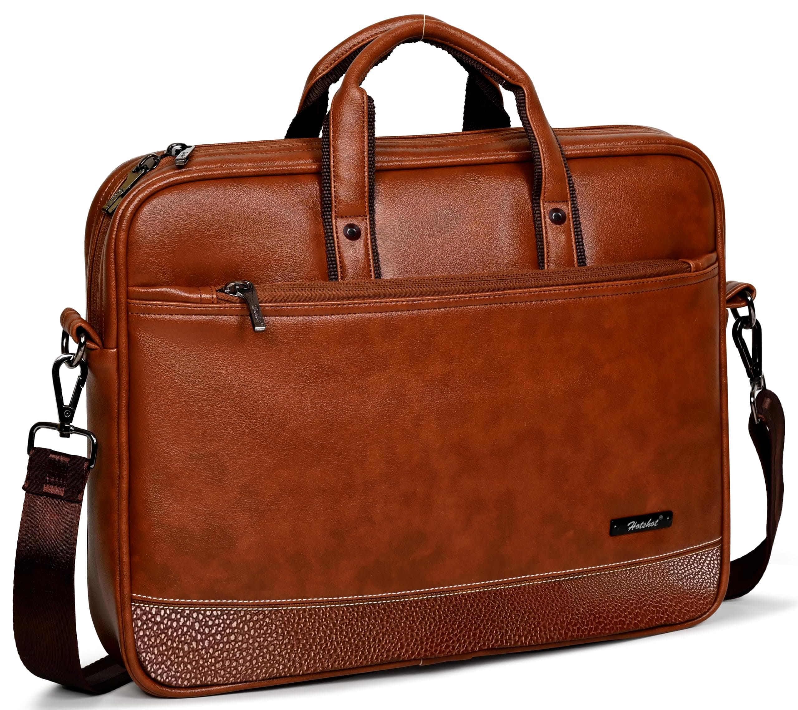 HOT SHOT EXECUTIVE_2013|LEATHER MESSANGER BAG|LAPTOP MESSAMGER BAG|LAPTOP SLING BAG|OFFICE BAG|15.6 INCH|WATER RESISTANT|12 L LAPTOP BAG FOR MEN & WOMEN