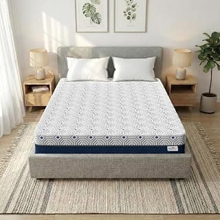 Premium Orthopedic Memory Plus Mattress | Premium Viscose Fabric with Removable Cover | 10 Years Warranty (Queen, 78x60x5)