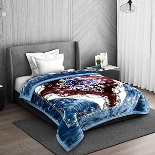 Signature Super Soft Double Layered Blanket for Extreme Winters(1200 GSM) (Single Bed, Alarm Snoozer-Bluezzr)