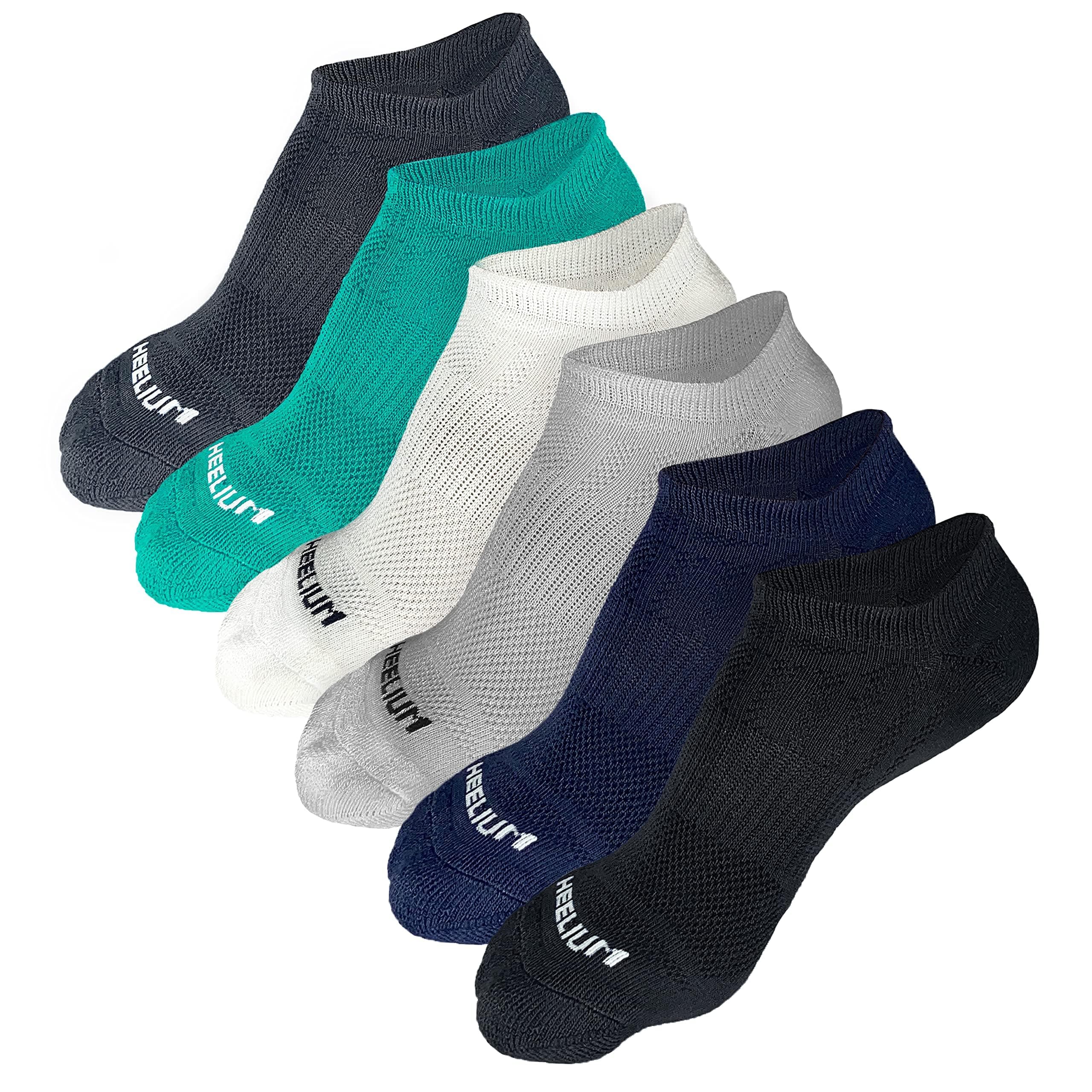 HEELIUM Bamboo Ankle Socks for Men & Women | Ultra-Soft, Odour-Free, Thin & Breathable | 3X Softer than Cotton | Sizes - M (UK 4-8) & L (UK 9-13)
