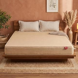 Kurlon Orthopedic Mattress | King Size 78x72x6 Inches | Medium Firm Proper Spine Support | Soft Knitted Fabric Cover | Fresh and Airy Feel | High Resilience Foam Core | 10 Years Warranty