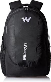 Wildcraft Unisex Zipper Closure Laptop Backpack (Black_Free Size)