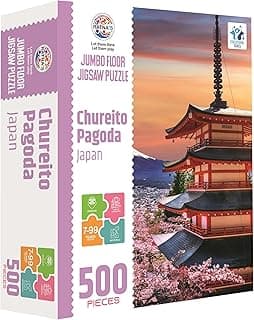 Ratna's Chureito Pagoda Japan Jigsaw Puzzle, 500 Pieces, 73.5 x 48.25 cm, Play and Learn Educational Jigsaw Puzzle for Kids & Adults 7+ Years