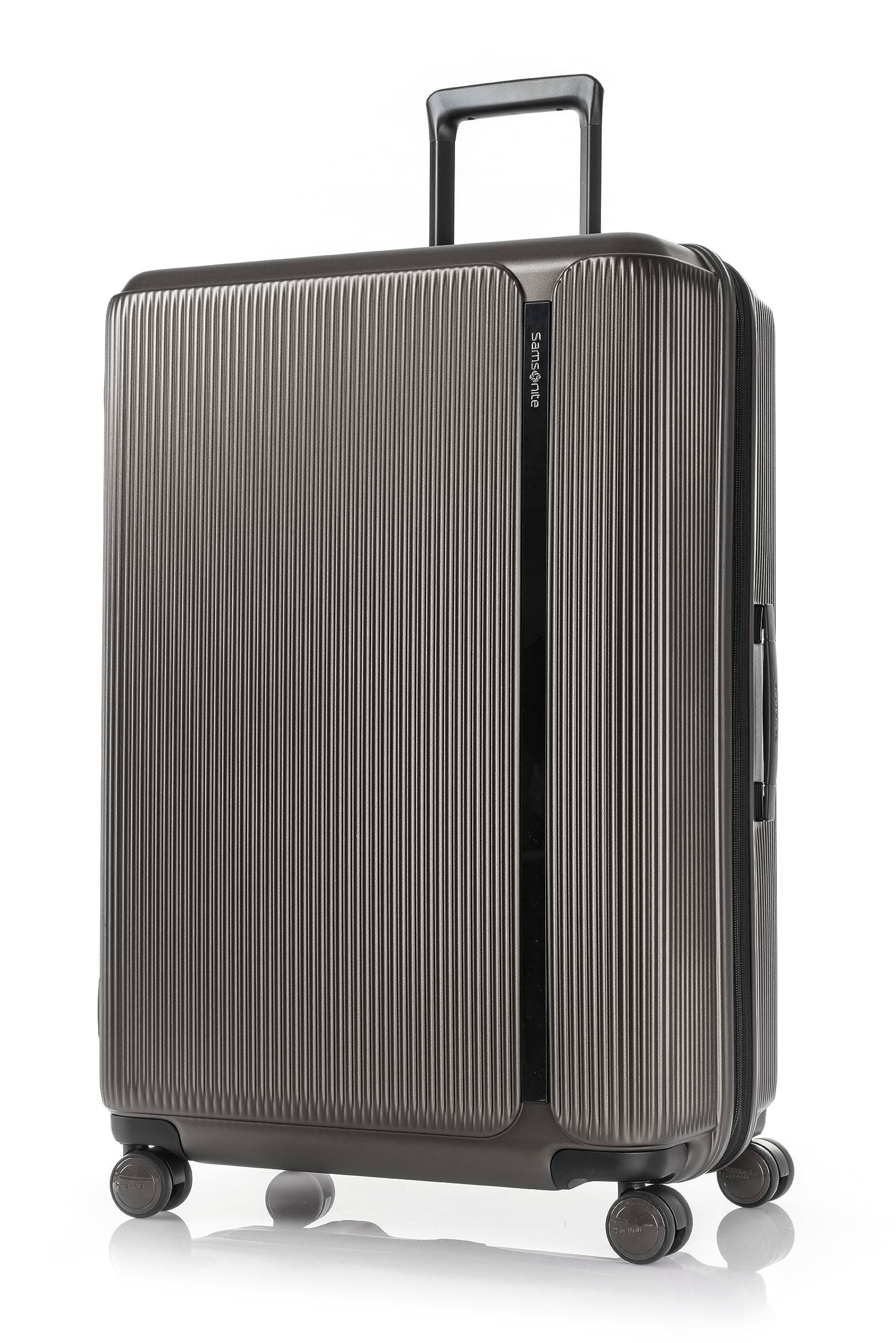 Samsonite Polycarbonate 8 Spinner Wheels Trolley Bag for Travel | MYTON 55 Cms Hardsided Small Cabin Luggage Bag | Suitcase for Travel | Matte Graphite