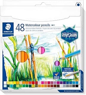 Staedtler Wateroloured pencils (Design Journey) in 48 assorted colours in card board box packing