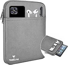 Tabelito Tablet Sleeve Bag Water-Resistant Case Cover Fits Upto 11.6 inch Tablets for Samsung/Lenovo/Galaxy Tab A9 Plus/S8/S9/Realme Pad/Honor Pad X9/Xiaomi Mi pad 6/Redmi Pad/Oneplus Pad(Grey)