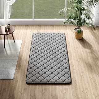 Wakefit Foam Foldable Mattress | 20 mm Thick | Folding Rollup Mattress | Portable Rollup, Picnic Mat| Diwan Size (75 x 48 inch) | Grey