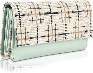 Fiesto Fashion Women's Hand Clutch Wallet Purse trendy lock closure, phone holder, 4 cards pocket