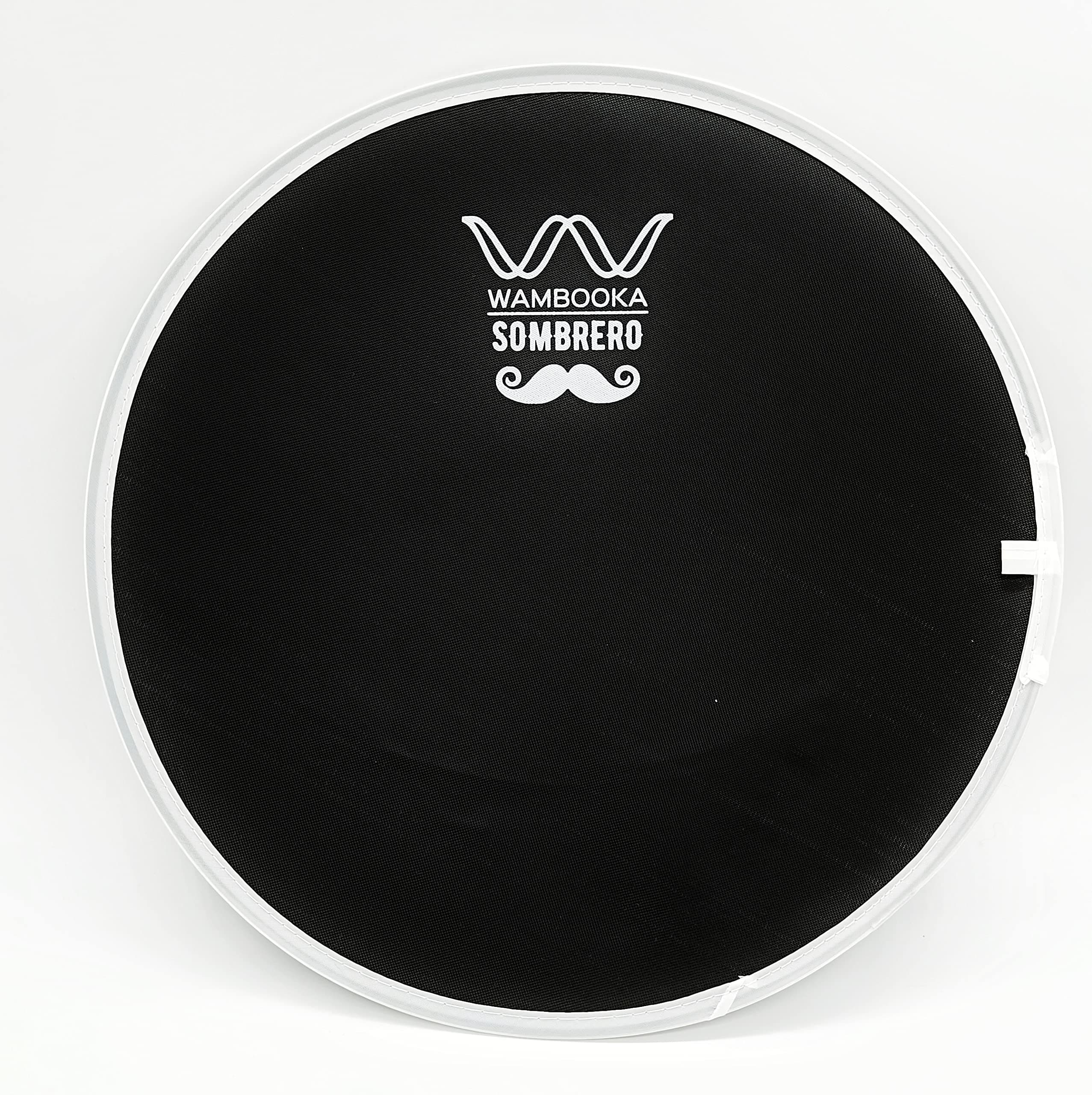 SB-FB12-N Wambooka Jammimg Series 12 Inch Snare Tone Modifier | Instant Deep Vintage Snare Sound Enhancer with Premium Cloth Head | Drop-On Drum Dampener for Warm Fat Tone | Black
