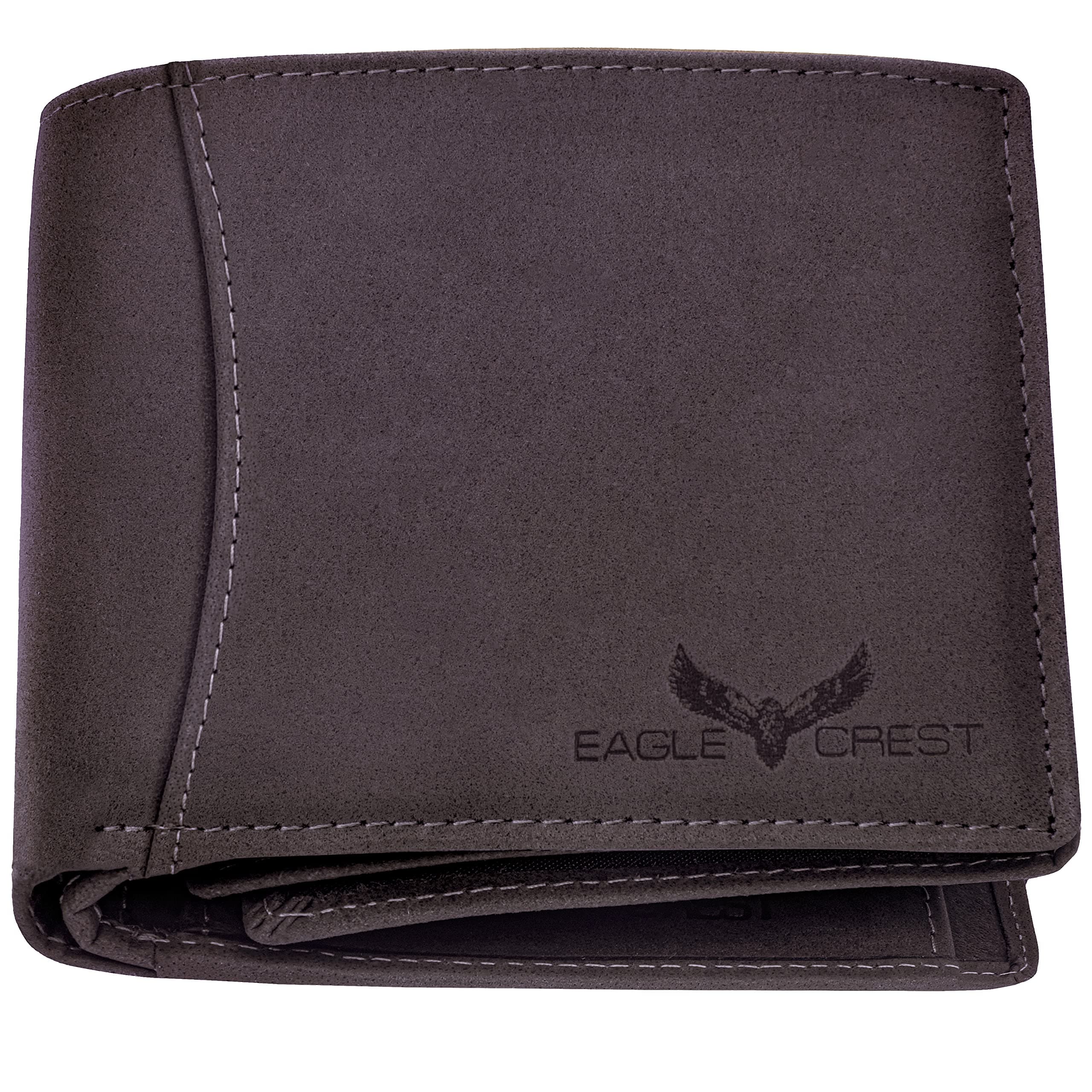 Eagle Crest Nova Vintage Dark Brown Leather Wallet for Men