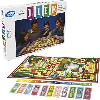 Hasbro Gaming The Game of Life Board Game, Fun for Families and Kids, for Boys & Girls Ages 9+, for 2-8 Players, Birthday Gift for Kids