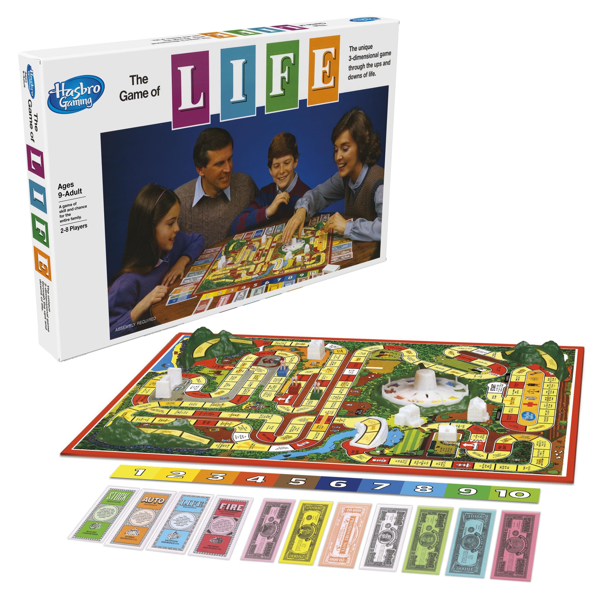 Hasbro Gaming - The Game of Life Board Game, Fun for Families and Kids, for Boys & Girls Ages 9+, for 2-8 Players, Birthday Gift for Kids