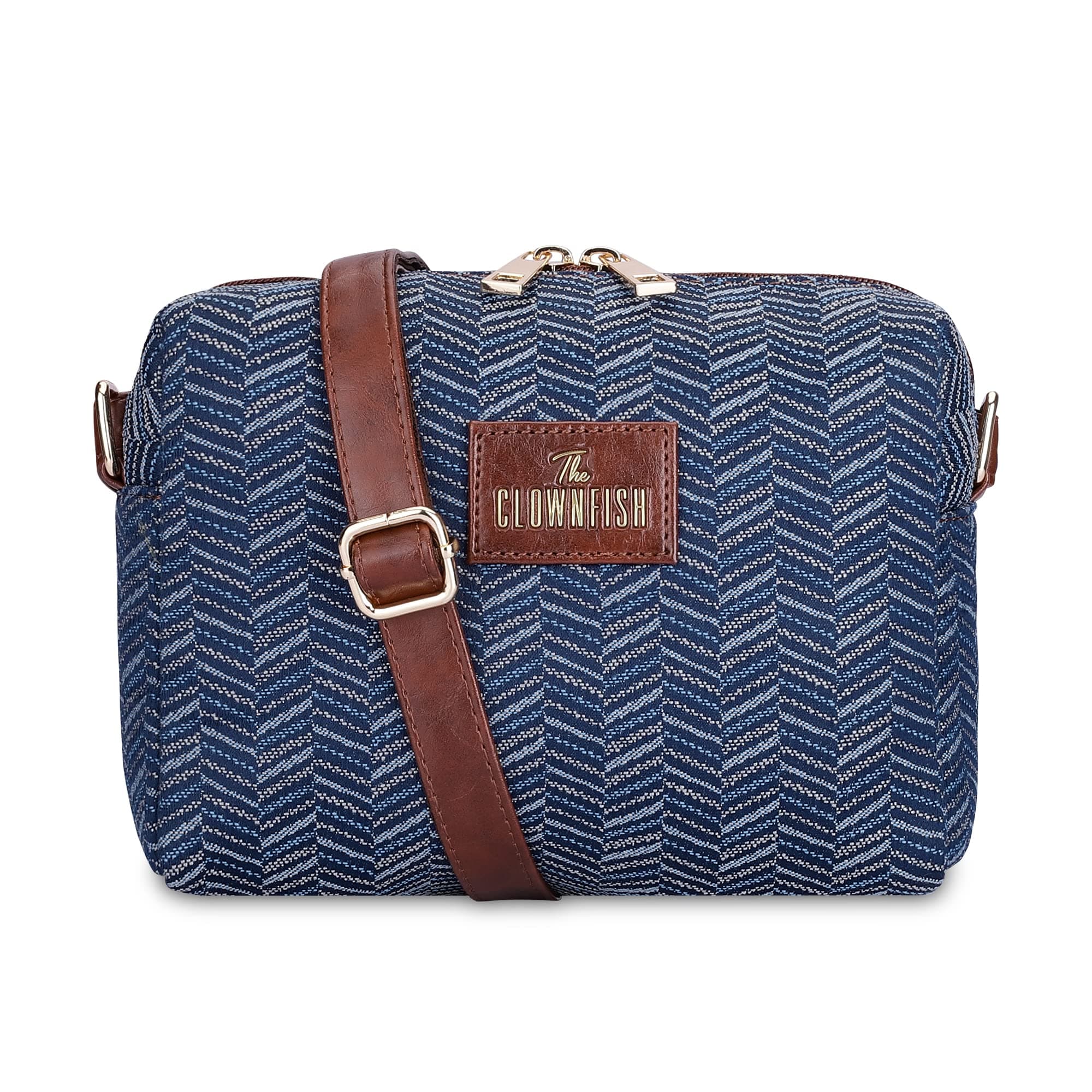 THE CLOWNFISH Adelina Series Sling for Women Faux Leather Casual Ladies Single Shoulder Bag For Women Crossbody Bag for College Girls