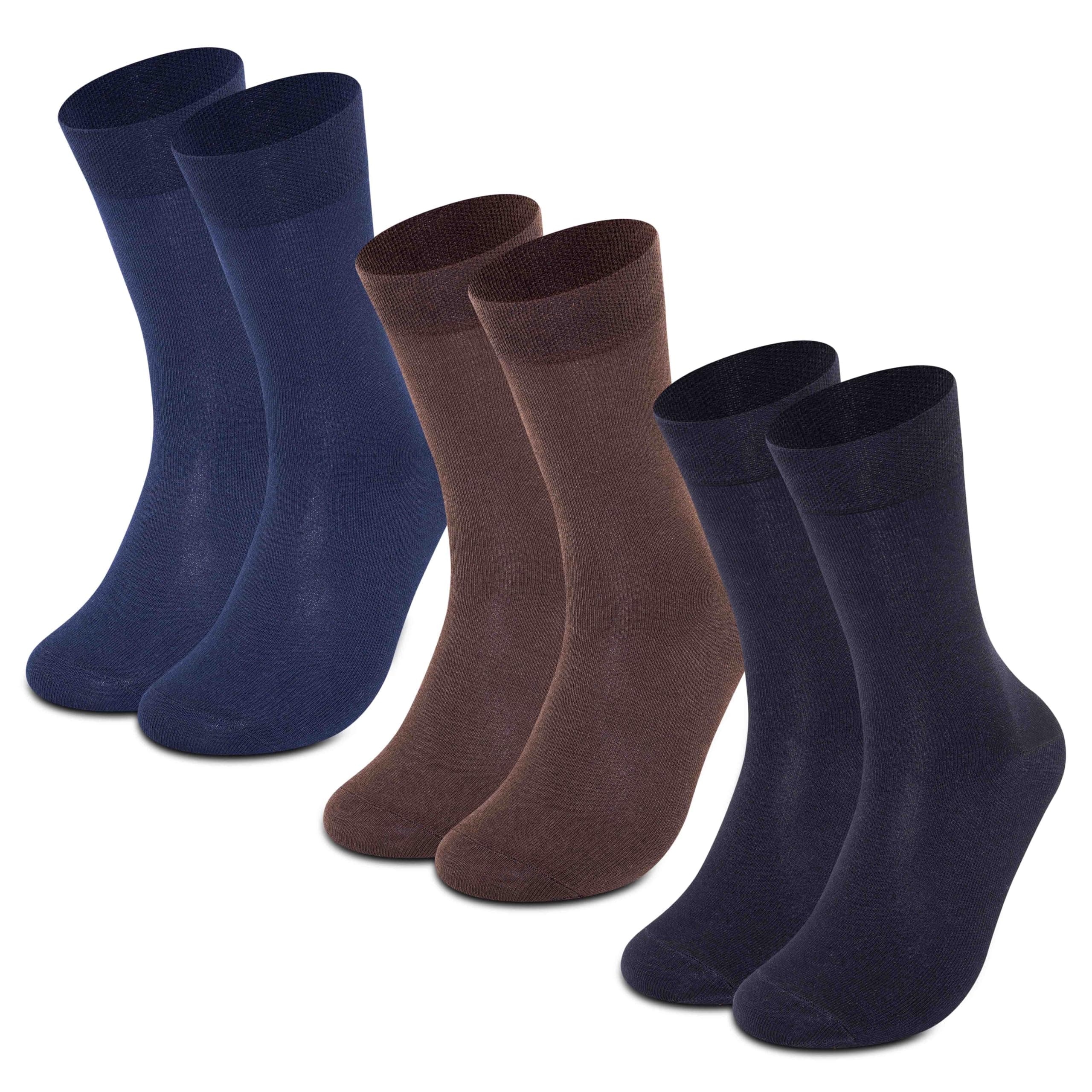 Supersox Calf Length Formal Office Socks for Man | Combed Cotton | Breathable, Moisture Absorbent & Anti-Odor | Pack of 3