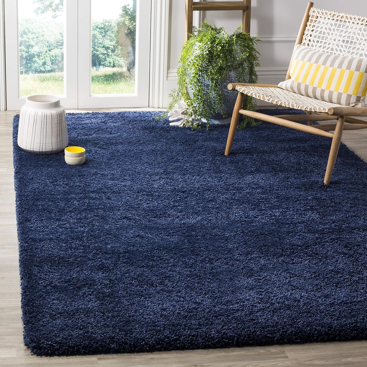 Carpet for Living Room, Bedroom and Hall Handmade Microfiber Cozy Soft and Fluffy Shaggy Area Rug with 2 inch Thick Anti Skid Carpet 3x5 feet Rug3