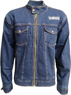 Yamaha Denim Riding Jacket (XXL Size, Blue) QLADNJKTBL2X