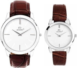 ADAMO Slim Couple's Wrist Watch AD6472BR01