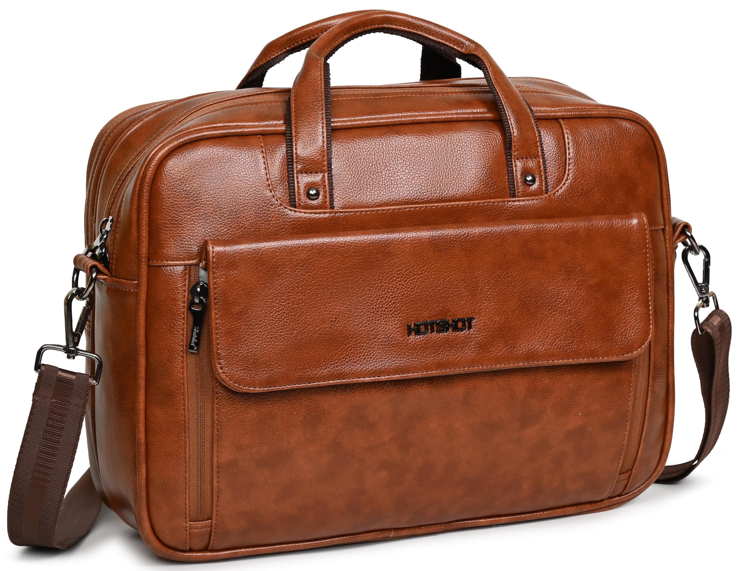 HOT SHOT EXECUTIVE_2011|LEATHER MESSANGER BAG|LAPTOP MESSAMGER BAG|LAPTOP SLING BAG|OFFICE BAG|TROLLY SLEEVE|15.6 INCH|WATER RESISTANT|15 L LAPTOP BAG FOR MEN & WOMEN