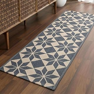 Saral Home Blue Cotton Handwoven Rugs - 50X180 cm