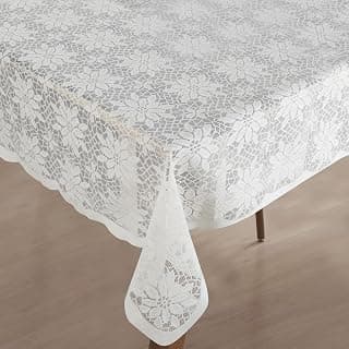 Homerz Premium Center Table Cloth, Soft and Durable Fabric (Jasmine Cream, 40x60 inch- Center Table)
