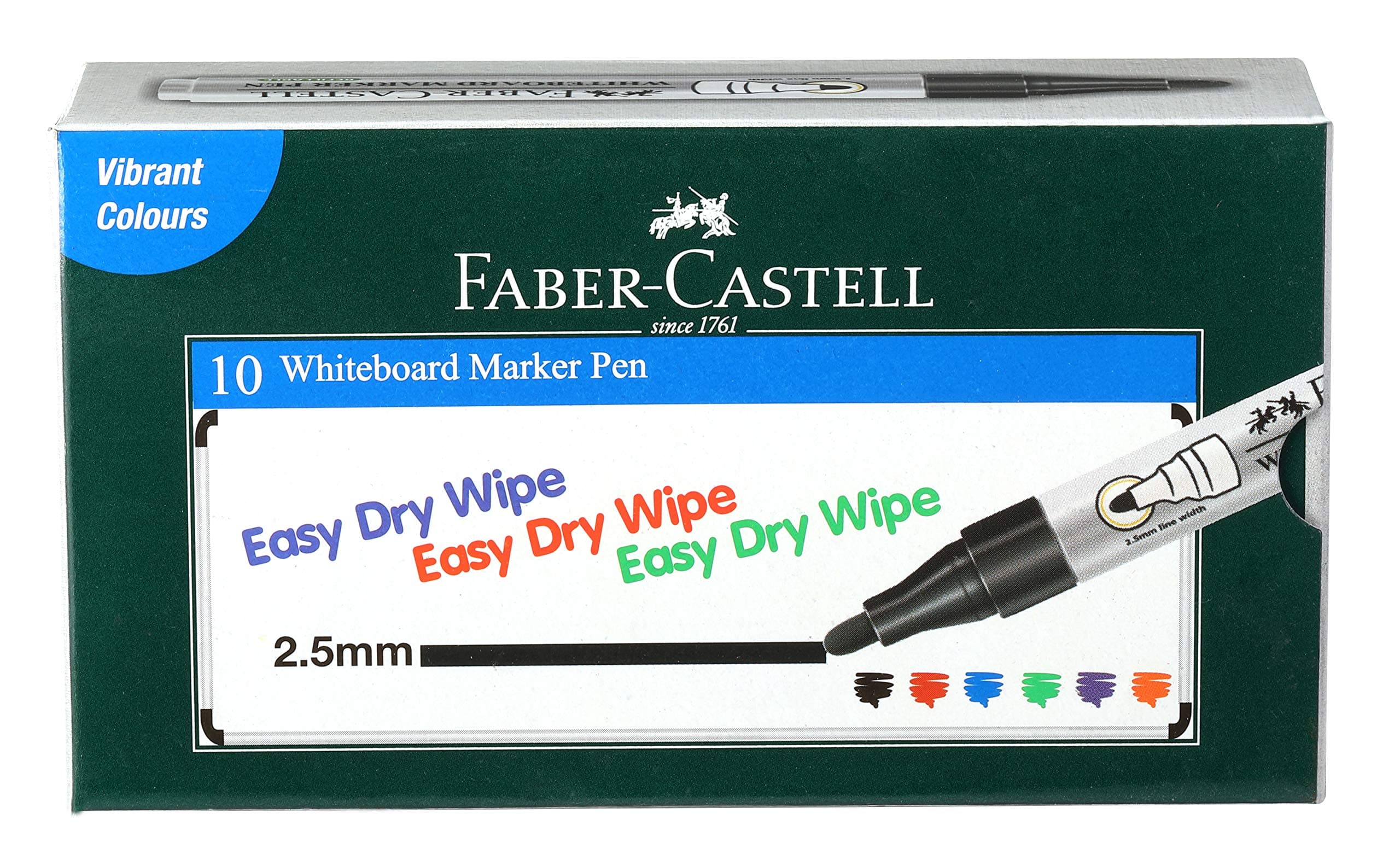 Faber-Castell Whiteboard Marker - Pack of 10 (Black)