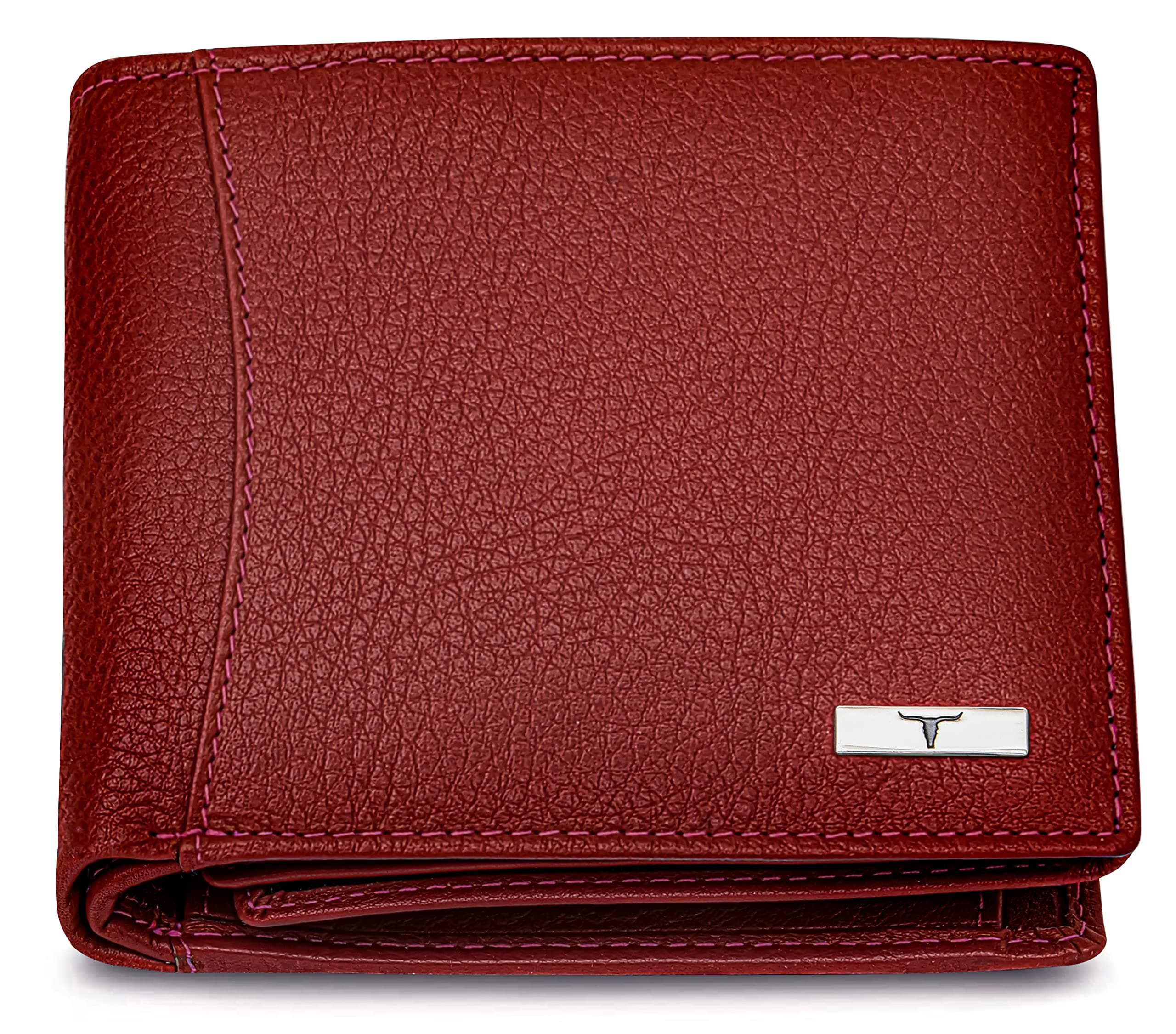 URBAN FOREST Oliver Red Leather Wallet for Men
