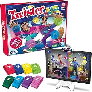 Twister Air Game | Ar App Play Game with Wrist and Ankle Bands | Links to Smart Devices | Active Party Games for Kids and Adults | Ages 8+ | for 1+ Players,Multicolor
