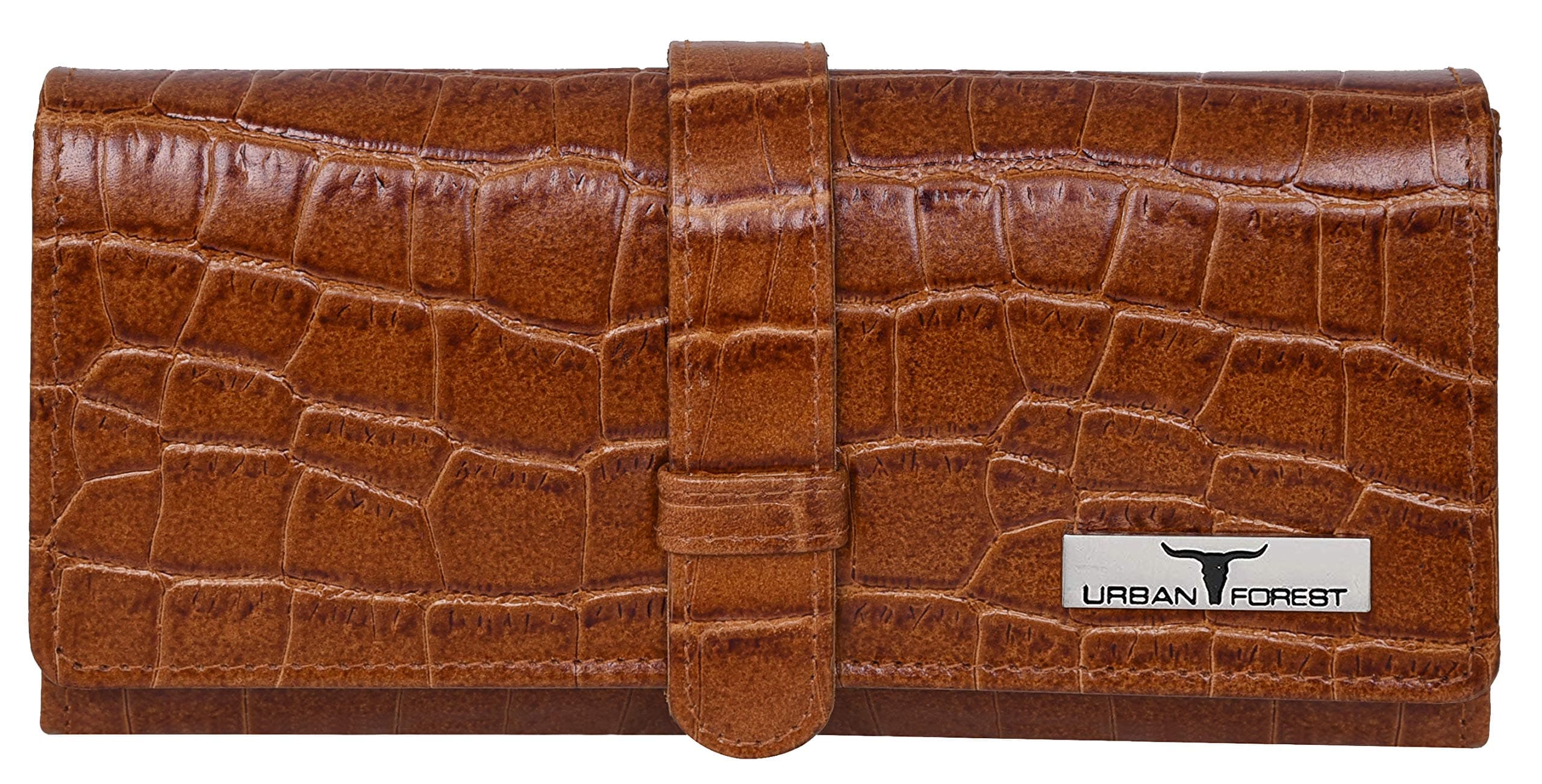 URBAN FOREST Danny Cognac Leather Wallet for Women