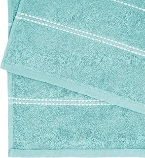 TRIDENT Cotton Bath Towel Sanitized Finish, Quick Dry, Travel Friendly Bath Towel,Size- 150x75 cm, Color - Winter Teal
