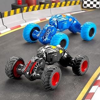 VGRASSP Pull Back Monster Telescopic Non Electric Car Toy with Press-Pull-Leave Feature Run On Any Surface Without Battery Friction Powered Toy - Color As Per Stock (Pack of 2)
