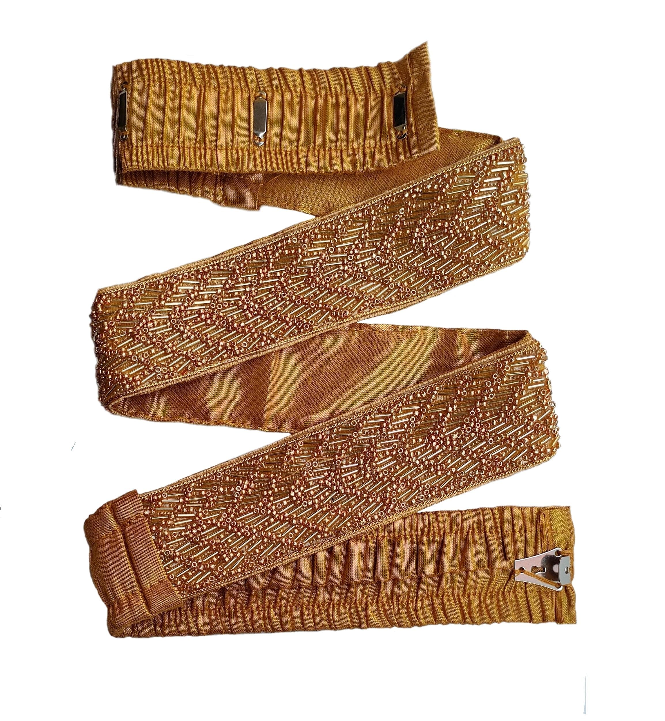 VAMA Maggam aari work vaddanam waist strap hip belt sontada patti kamarband kamarpatta for saree & dresses