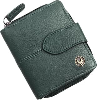 WildHorn Genuine Leather Women’s Wallet – Bi-Fold Clutch with 7 Card Slots, Cash Compartment & Zip Pocket