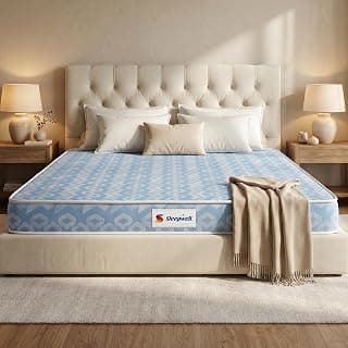 Sleepwell Dual Mattress | King Size 78x72x6 Inch | One Side Soft One Side Firm | Orthopedic Support | Resitec Foam with VPF | Knitted Fabric | Neem Fresche Anti-Microbial | 10 Yr Warranty