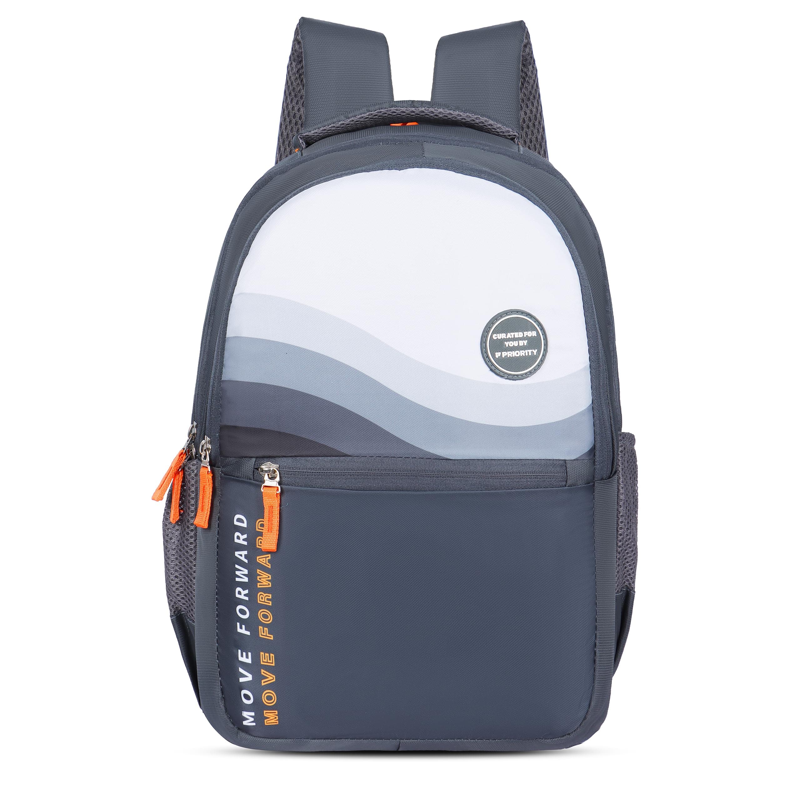 Priority Ignis Printed 19 Inch Large Polyester College Casual Backpack for Unisex | Laptop & Travel Backpack with 2 Main Compartments & 2 Front Pockets