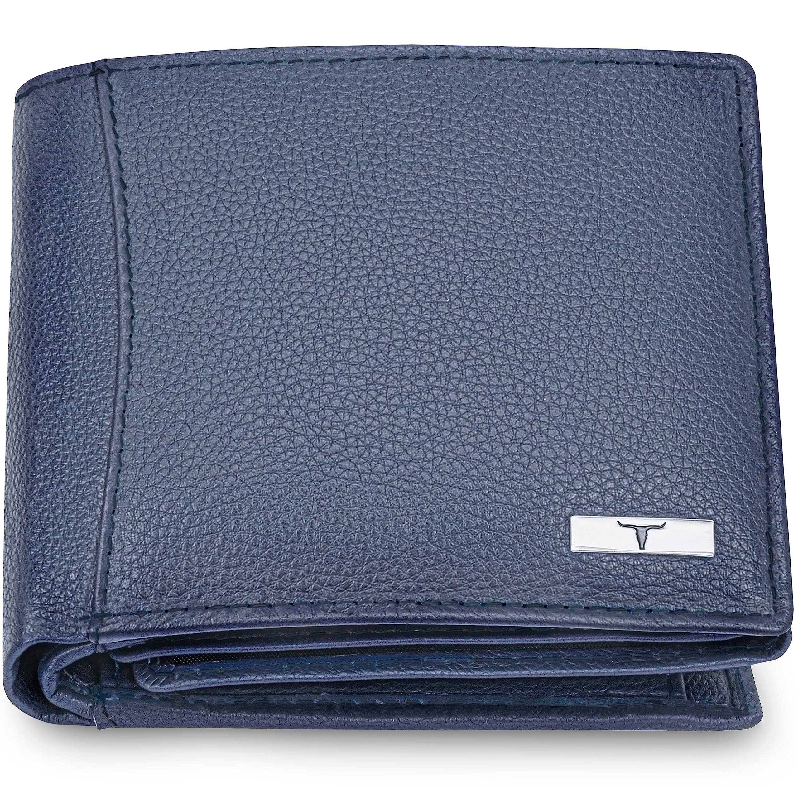 URBAN FOREST Oliver Pale Blue Leather Wallet for Men