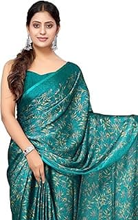 MIRCHI FASHION Saree for Woman Chiffon Georgette Floral Printed | Breathable Lightweight Sari for Office Use and Farewell Ceremonies with Blouse Piece