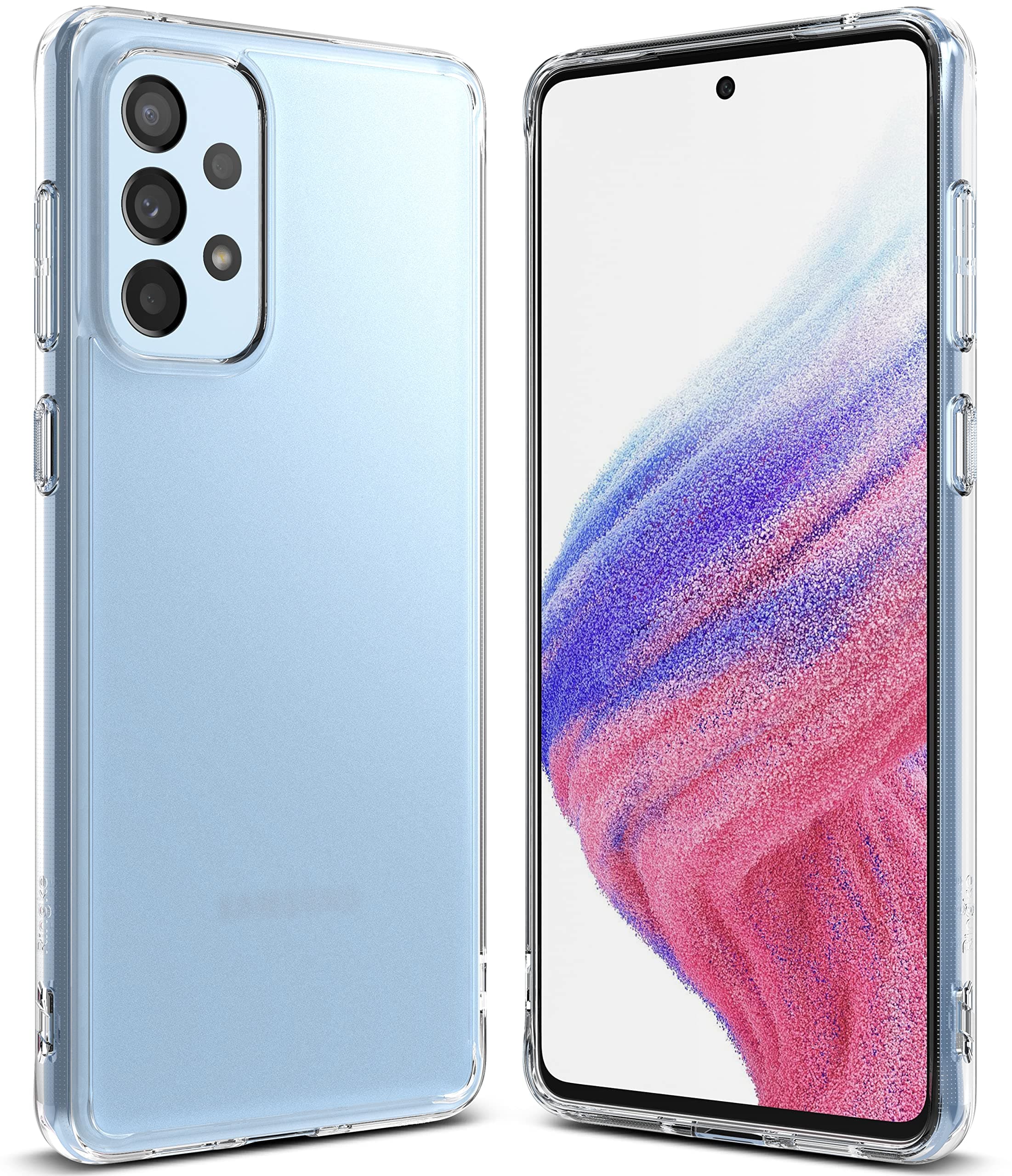 Ringke Fusion Matte Compatible with Samsung Galaxy A53 5G Case Cover Anti Fingerprint Hard PC Back TPU Bumper Scratch Resistant Natural Form Samsung A53 5G Back Cover - Matte Clear